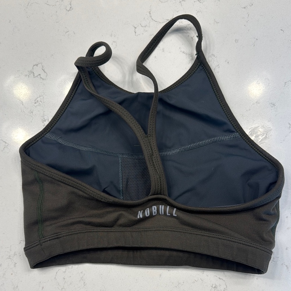 No Bull Army Green  Women's Sports Bra - Picture 2 of 3